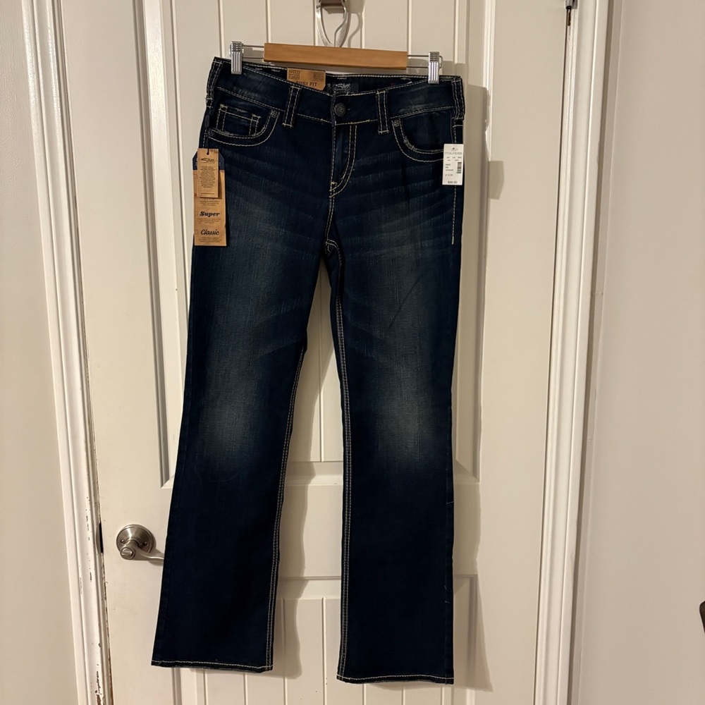 Silver Suki Jeans Dark Blue Boot Cut Jeans